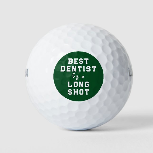 Balles De Golf Meilleur cadeau pour dentiste (Devant)
