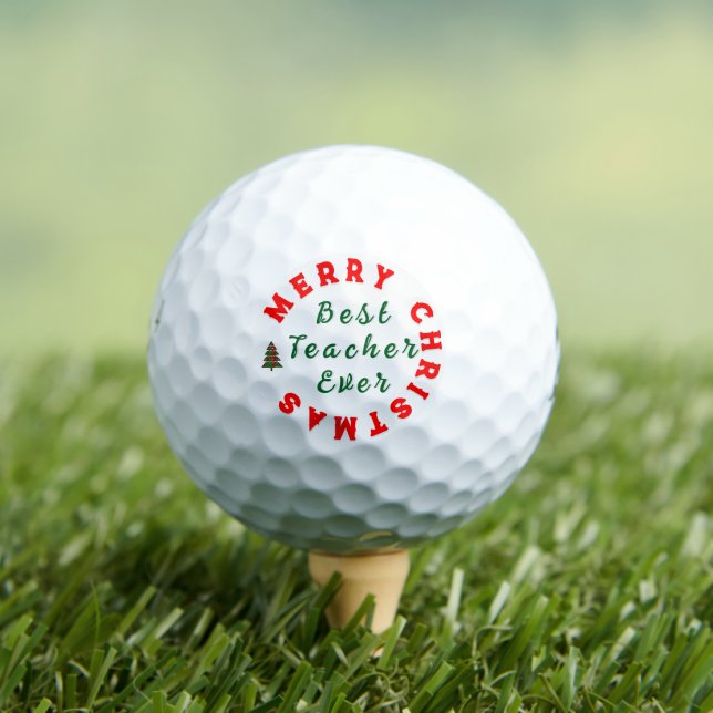 Balles De Golf Meilleur Enseignant Toujours Noël Merci Cadeau (T-shirt Insitu)