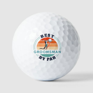 Balles De Golf Meilleur Garçon d'Honneur Rétro Par Personnalisé