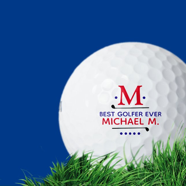 Balles De Golf Meilleur golfeur Toujours joueur de golf Papa Mono (Créateur téléchargé)
