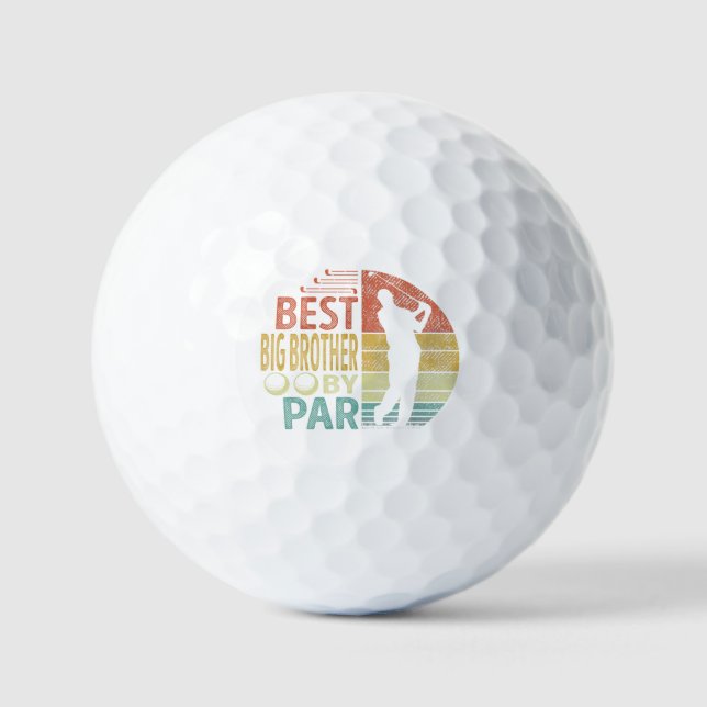 Balles De Golf Meilleur GRAND FRÈRE Par Golf Golfeur (Recto)