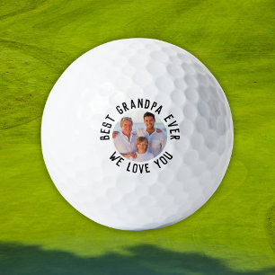 Balles De Golf Meilleur grand-père jamais - Photo personnalisée