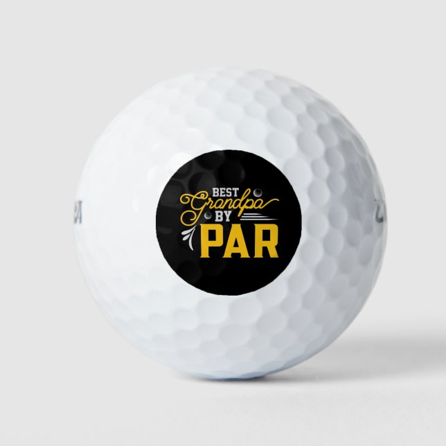 Balles De Golf Meilleur Grand-Père Par Par (Devant)