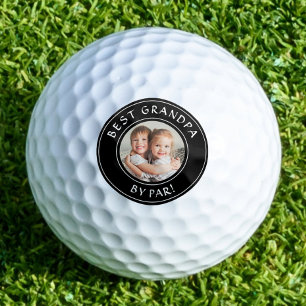 Balles De Golf Meilleur Grand-Père Par Par Photo Personnalisée No