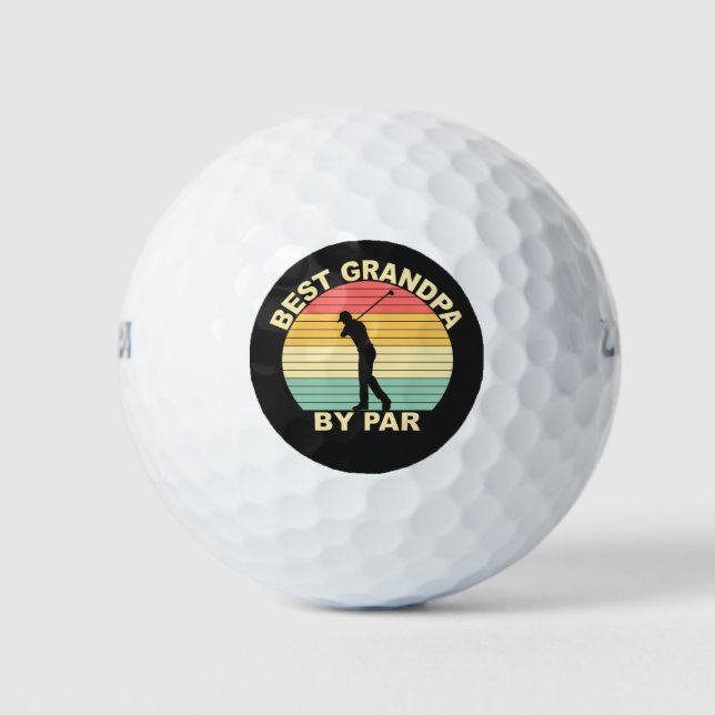Balles De Golf Meilleur Grand-Père Par Parc - Golfeur (Devant)