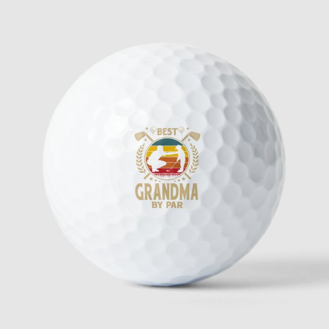 Balles De Golf Meilleur GRANDMA Par Par (Recto)