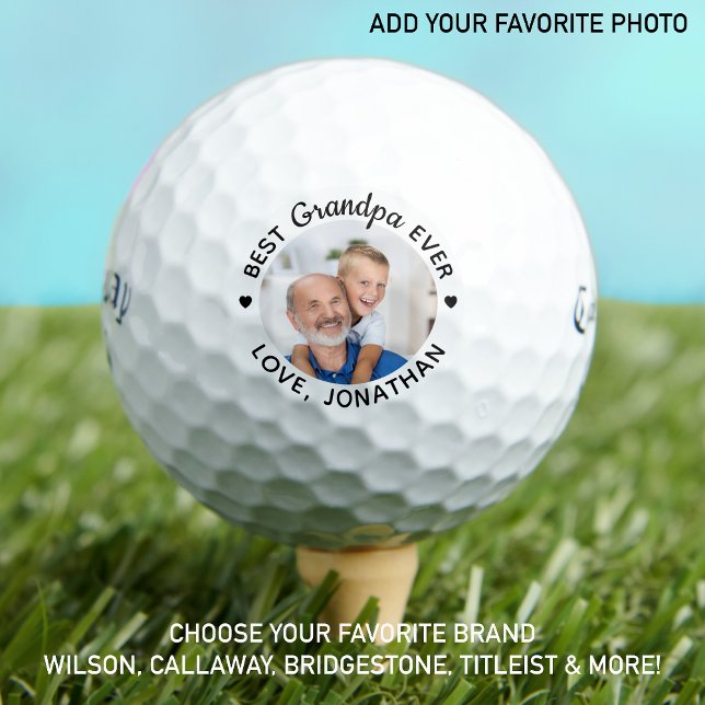 Balles De Golf Meilleur GRANDPA jamais - Golfer - Photo personnal (Créateur téléchargé)