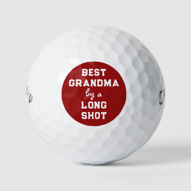 Balles De Golf Meilleur Humour grand-mère (Devant)