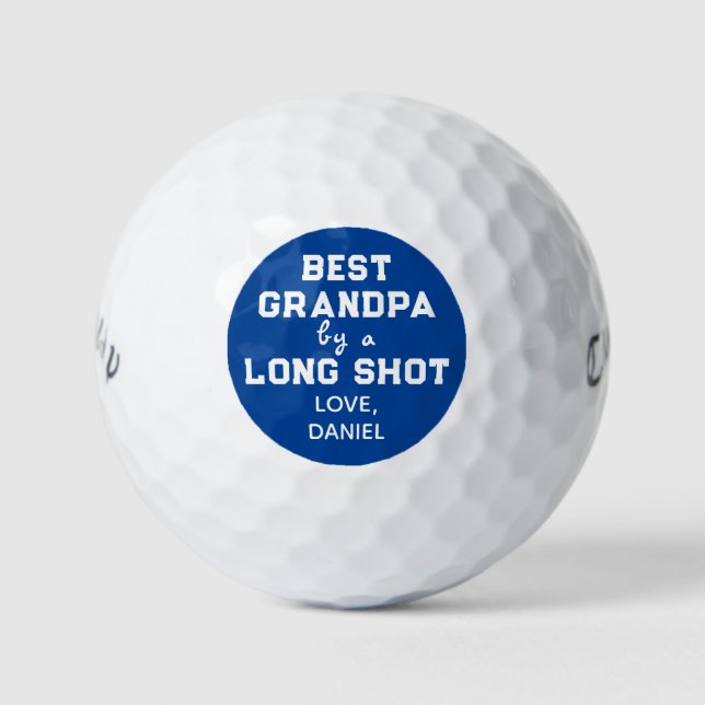 Balles De Golf Meilleur Humour grand-père (Devant)
