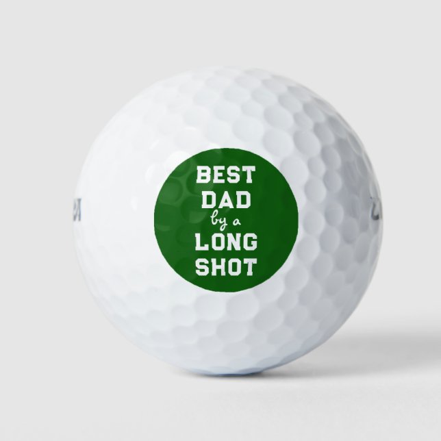 Balles De Golf Meilleur Humour papa (Devant)