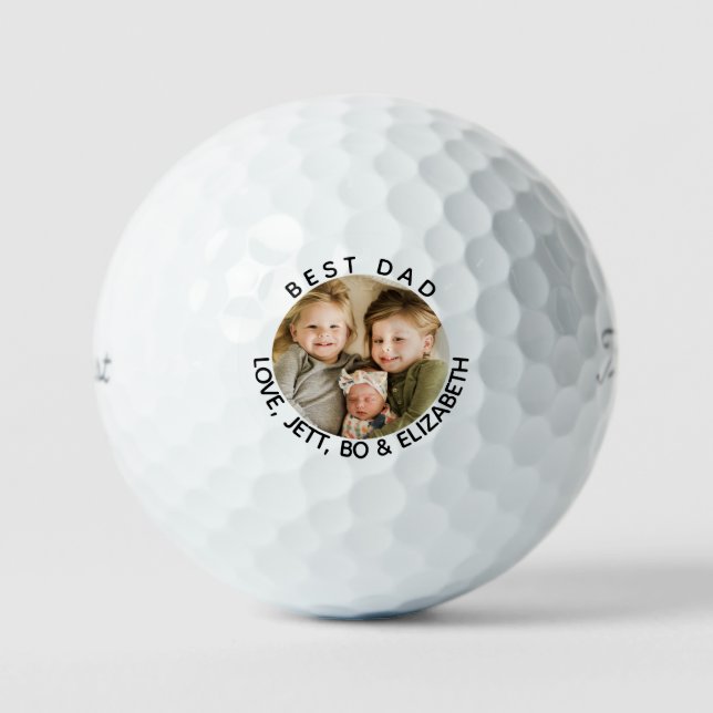 Balles De Golf Meilleur nom papa et enfant Titleist photo Pro VI (Recto)