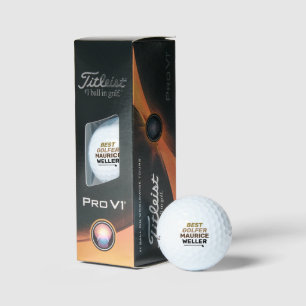 Balles De Golf Meilleur nom personnalisé Golfer
