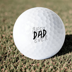 Balles De Golf Meilleur Papa de Tous les Temps Moderne Noir et Gr