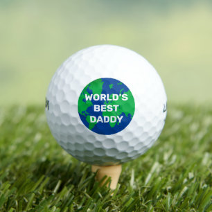 Balles De Golf Meilleur Papa du Monde Titre Personnalisé