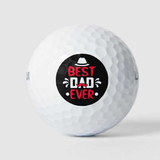 Balles De Golf Meilleur papa jamais (Devant)