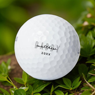 Balles De Golf Meilleur Papa Jamais Moderne Élégante Fête des pèr