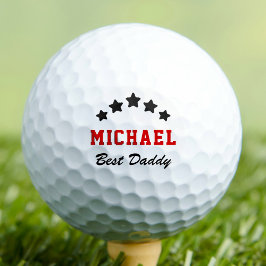 Balles De Golf Meilleur papa Jamais Père`Jour Nom personnalisé