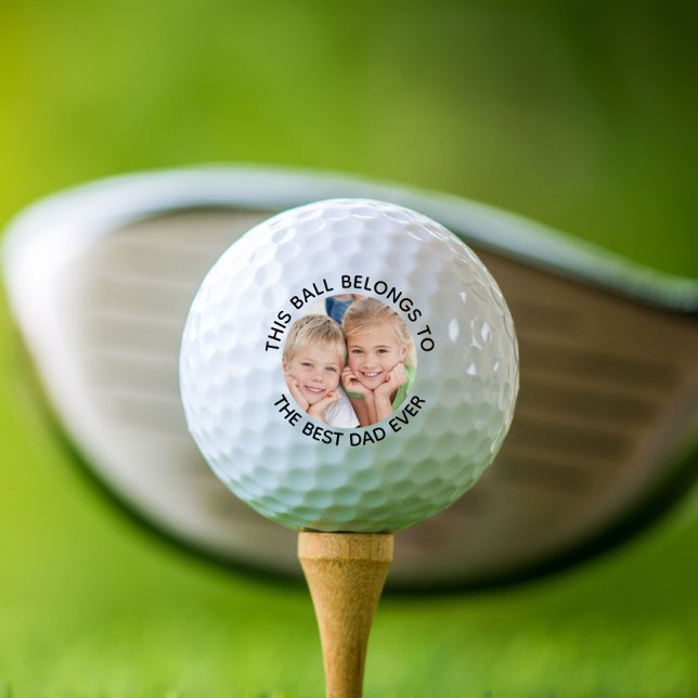 Balles De Golf Meilleur papa jamais photo (Créateur téléchargé)