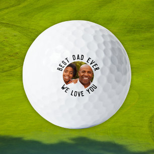 Balles De Golf Meilleur papa jamais - Photo personnalisée