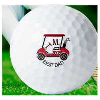 Meilleur papa Panier personnalisé Boules de golf p