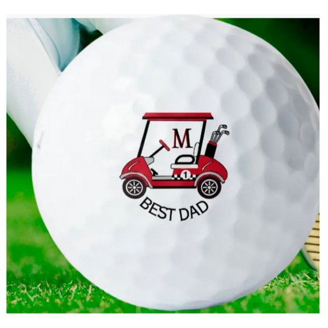 Balles De Golf Meilleur papa Panier personnalisé Boules de golf p (Créateur téléchargé)