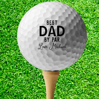 Balles De Golf Meilleur Papa Par Par Par Nom Personnalisé Fête de