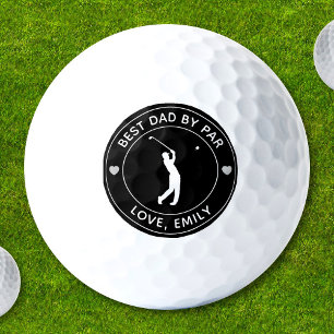 Balles De Golf Meilleur Papa Par Par Parfait Personnalisé Nom Gol