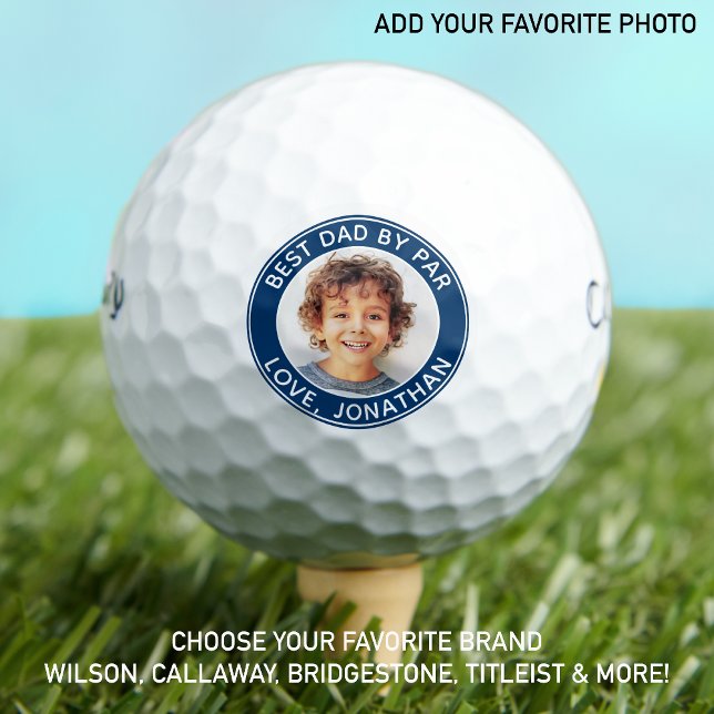 Balles De Golf Meilleur Papa Par Par Personnalisé Photo Golfeur M (Créateur téléchargé)
