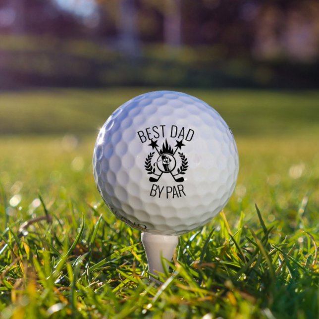 Balles De Golf Meilleur papa par Par Photo Cadeau du Père (Créateur téléchargé)