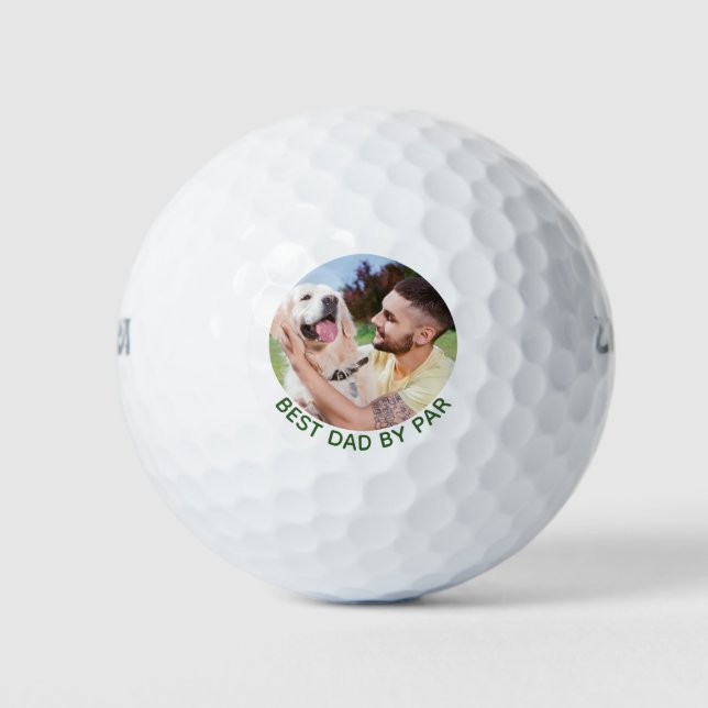 Balles De Golf Meilleur Papa Par Personnalisé Animaux Photo Balls (Devant)
