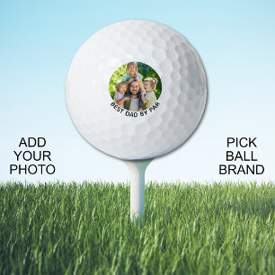 Balles De Golf Meilleur Papa Par Photo Personnalisée