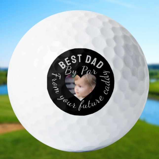 Balles De Golf Meilleur papa Personnalisé Enfants Photo Noir Pers (Créateur téléchargé)