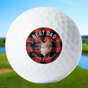 Balles De Golf Meilleur papa Personnalisé Enfants Photo Red Buffa