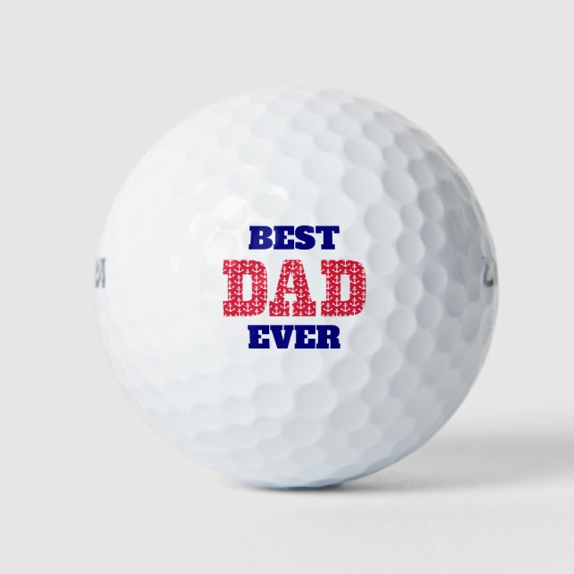 Balles De Golf Meilleure Fête des pères nautique jamais papa (Devant)