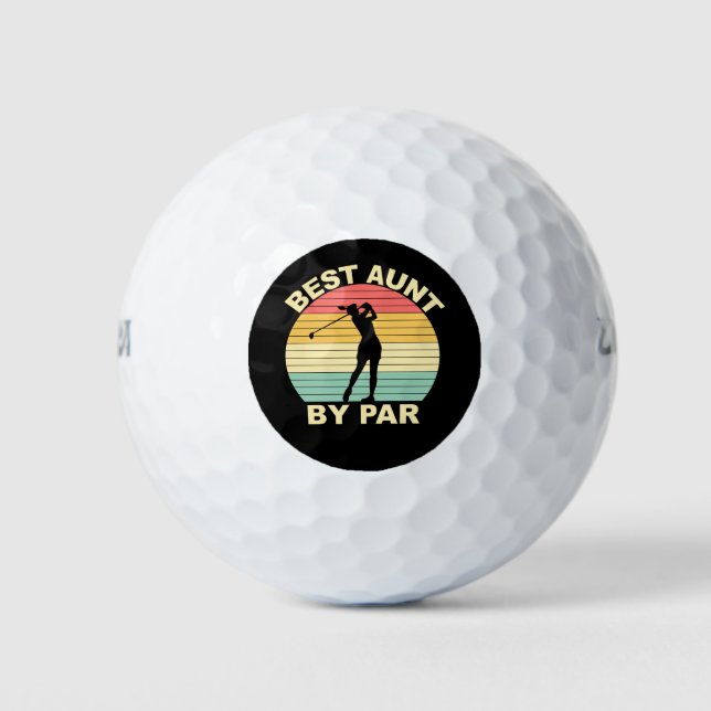Balles De Golf Meilleure Tante Par Parc - Golf (Devant)