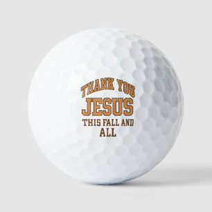 Balles De Golf Merci Jésus cet automne et toujours – Style univer
