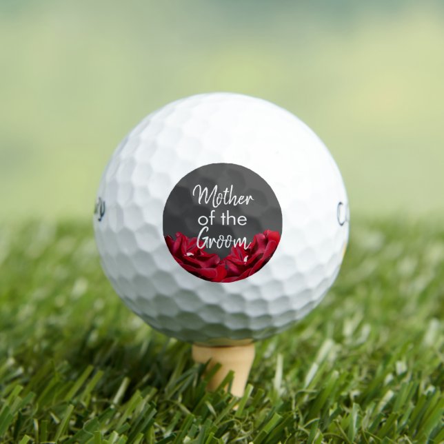 Balles De Golf Mère de la salle Marsala Bourgogne Floral (T-shirt Insitu)