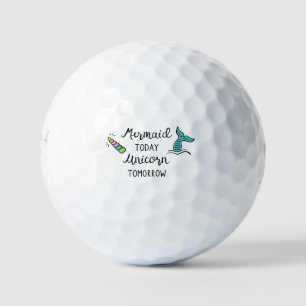 Balles De Golf Mermaid Aujourd'Hui Unicorne Demain