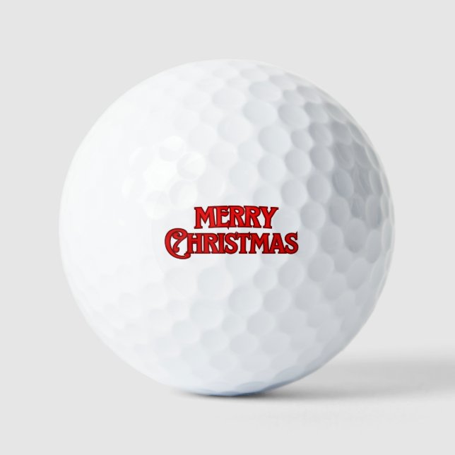 Balles De Golf Merry Christmas (Recto)