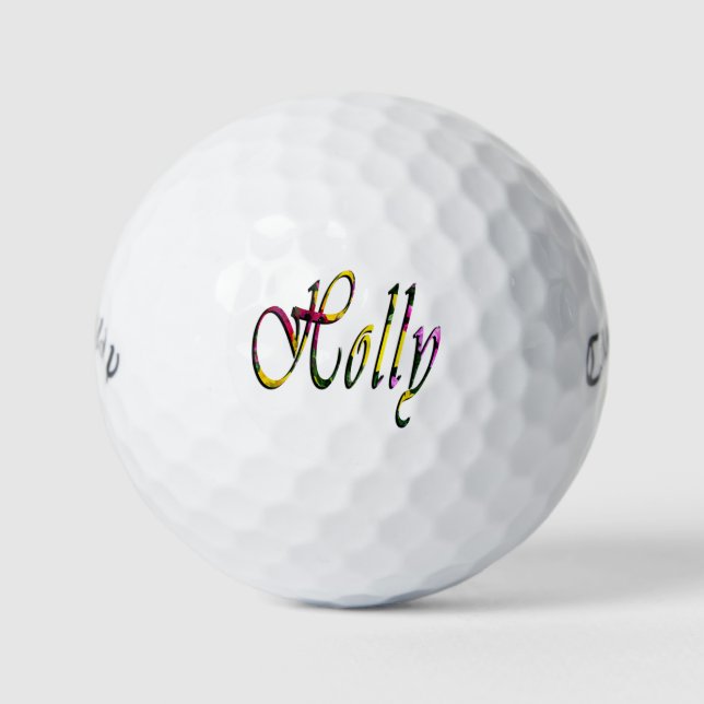 Balles De Golf Mesdames Appelées Holly, (Devant)
