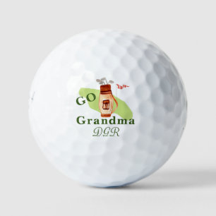 Balles De Golf Message d'encouragement amusant grand-mère maman t