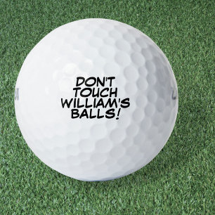 Balles De Golf Message et nom amusants personnalisés