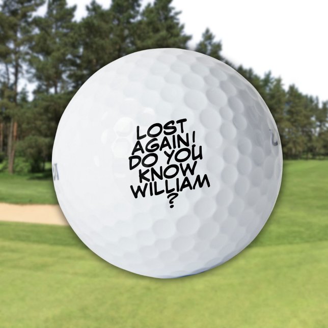 Balles De Golf Message personnalisé nom personnalisé (Personalized Message Custom Name Golf Balls)