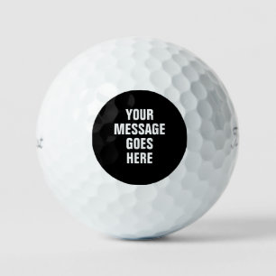 Balles De Golf Message personnalisée moderne