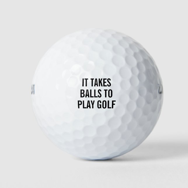 Balles De Golf Message texte amusant personnalisé (Devant)