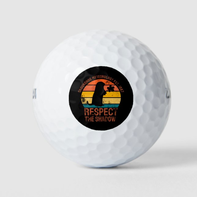 Balles De Golf Météorologie de la marmotte Est. 1887 (Devant)