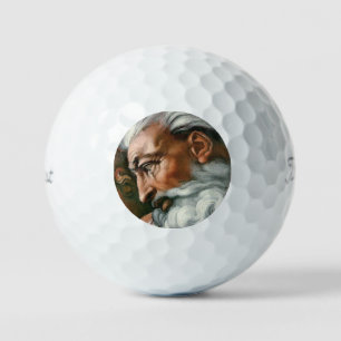 Balles De Golf Michelangelo Création Adam Dieu Art
