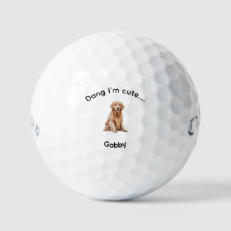 Balles De Golf Mignon à croquer Image de l'animal en aquarelle No
