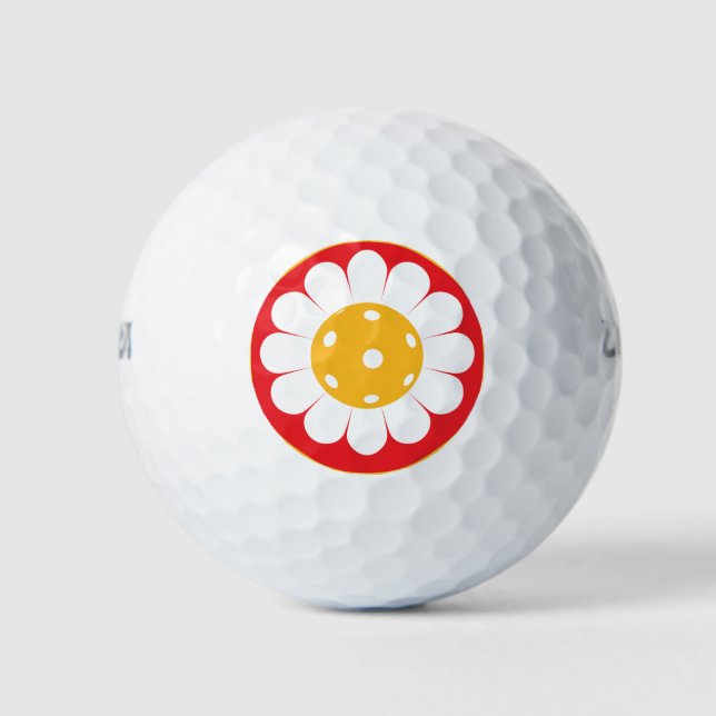 Balles De Golf Mignonne marguerite de pickleball (Devant)