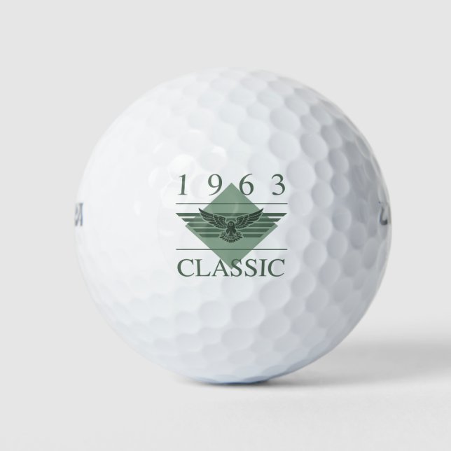 Balles De Golf Militaire Né En 1963 60e Anniversaire (Devant)
